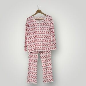 Roberta Roller Rabbit Pink Red Cats Sz M